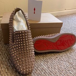 Christian Louboutin men roller boat flat antic pin